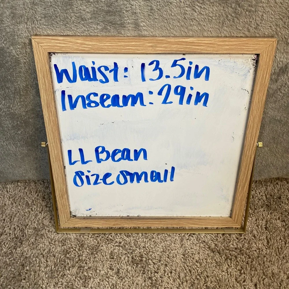 L.L. Bean measurements waist